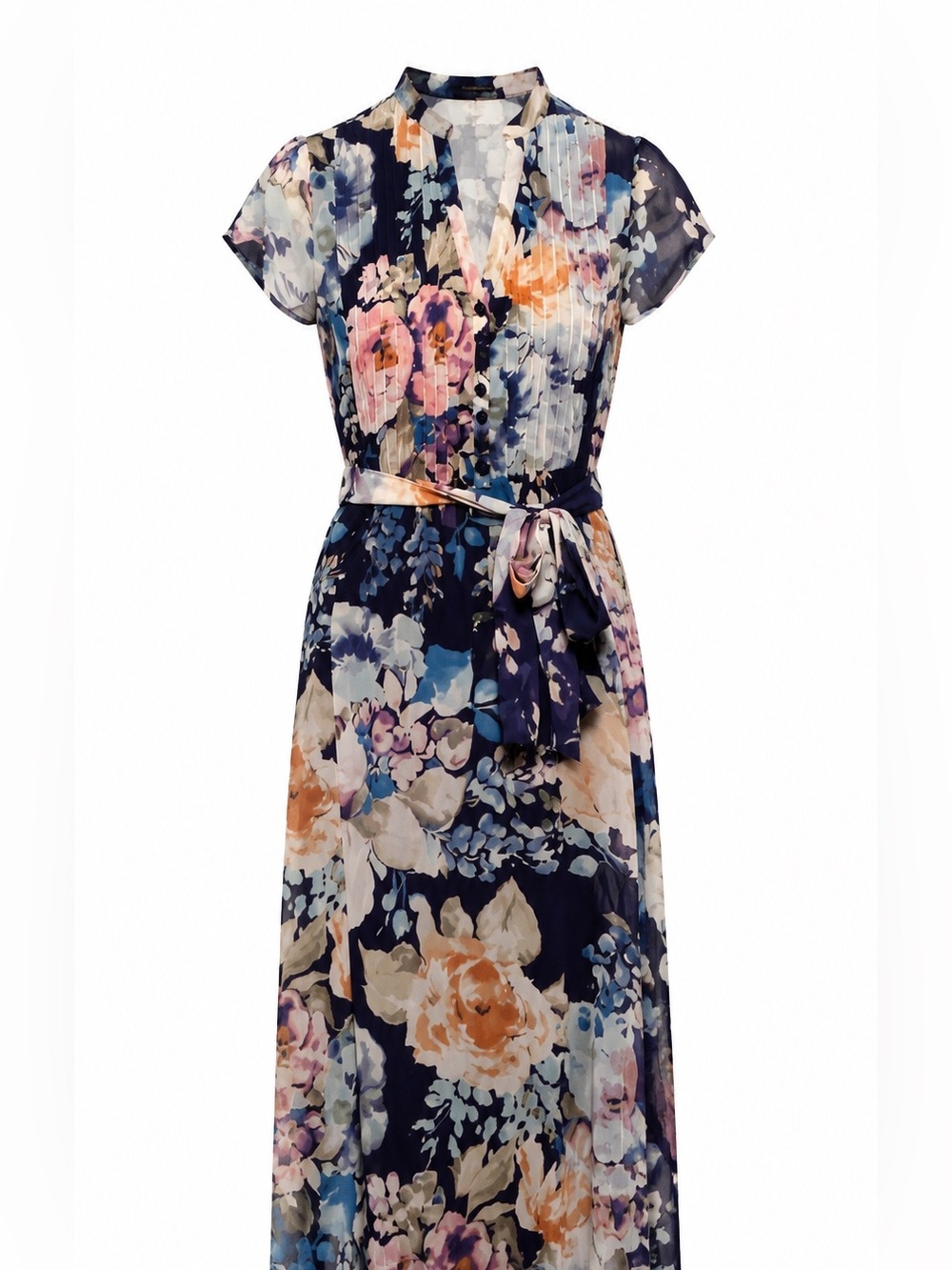 NWT Robert Louis semi sheer floral maxi dress